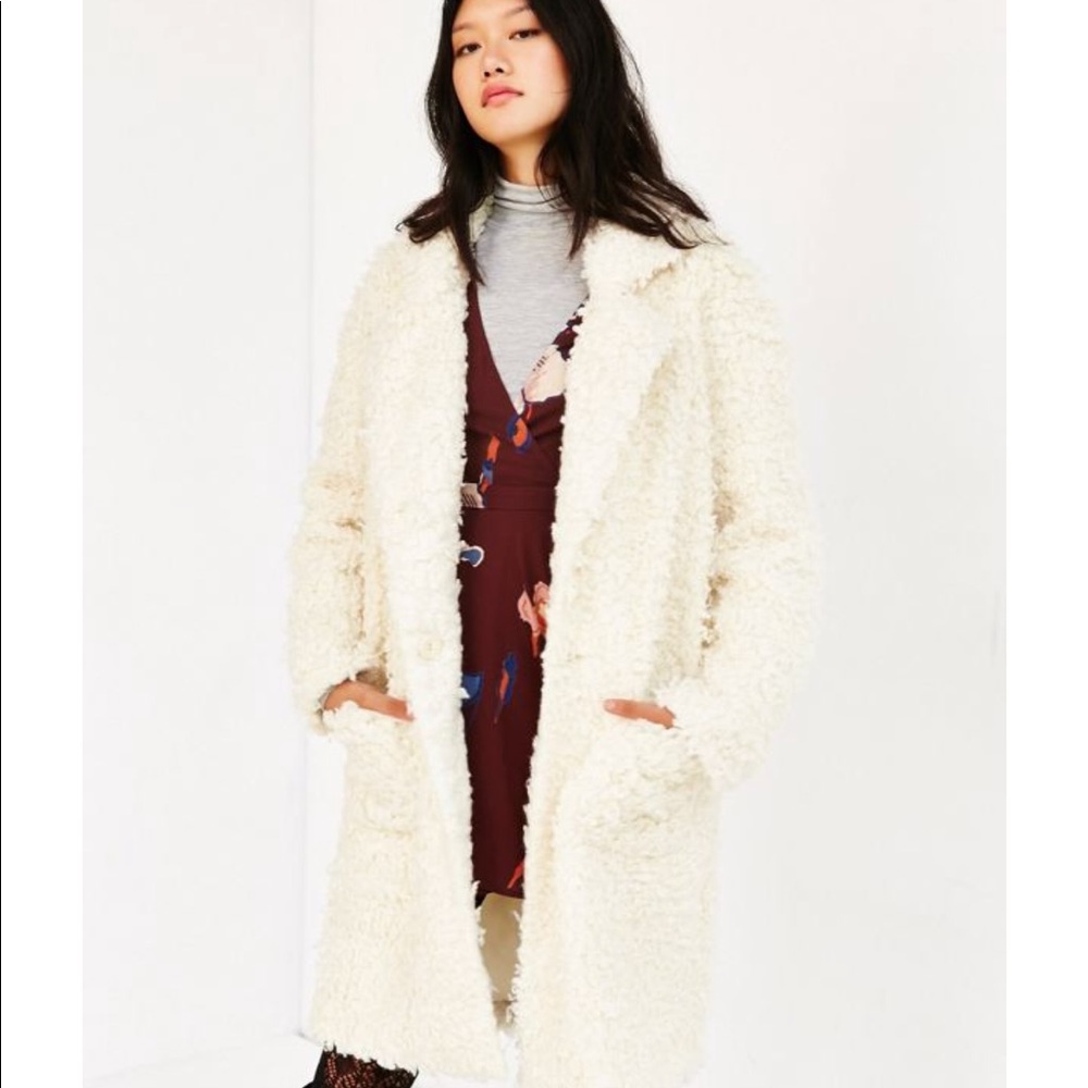 Minkpink Teddy Coat NWT